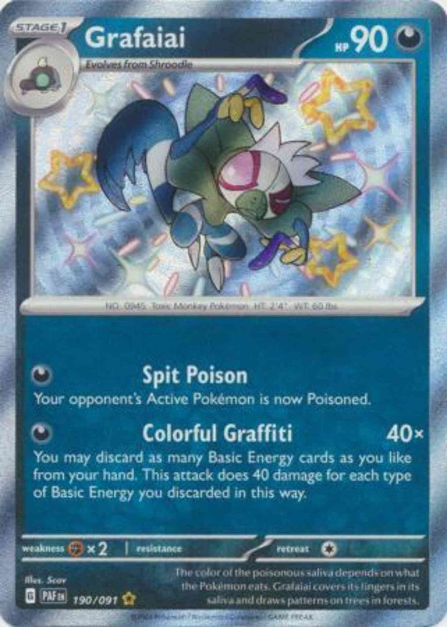 Grafaiai - 190/091 - Shiny Rare [sv045-190] [Secret]