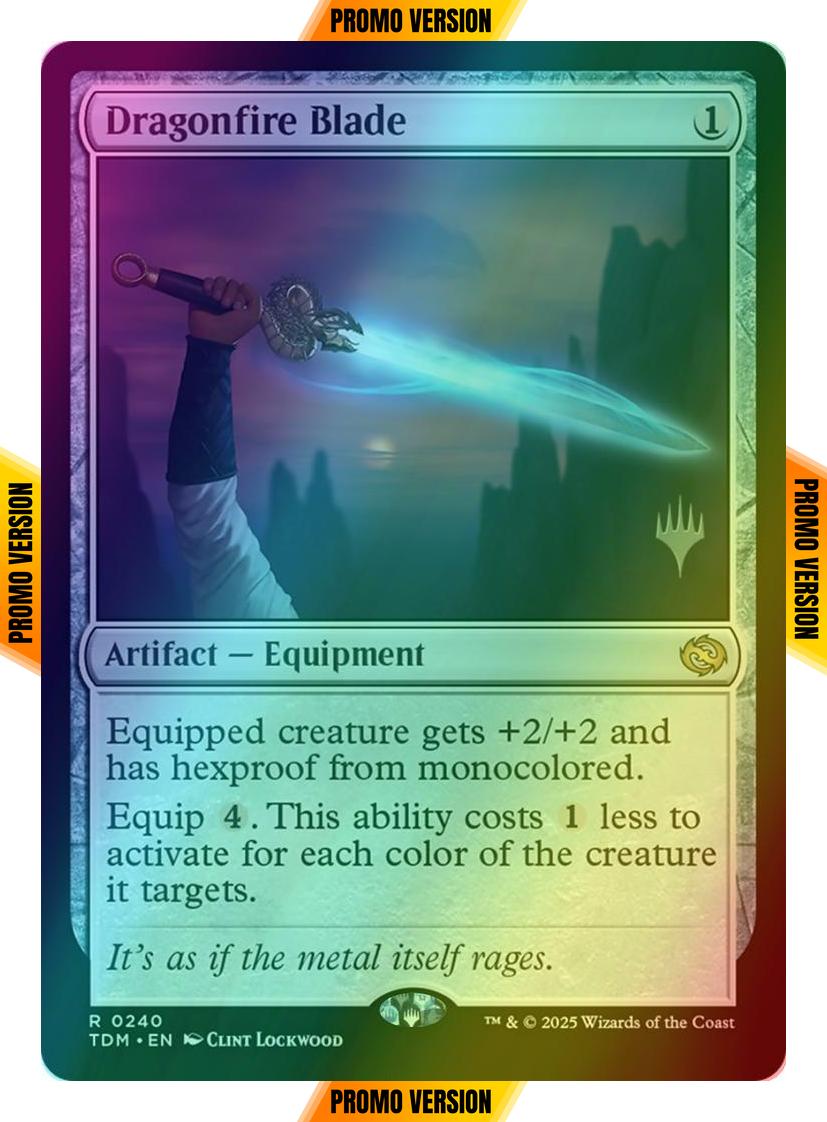 Dragonfire Blade [240p] [Promo Pack] [Tarkir: Dragonstorm: Promos] [Foil]