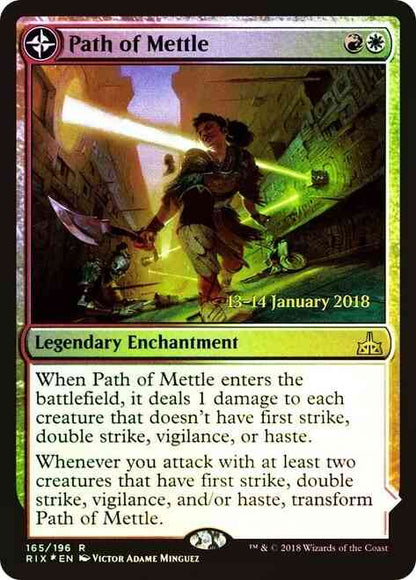 Path of Mettle // Metzali, Tower of Triumph [165s] [Rivals of Ixalan Promos] [Foil]