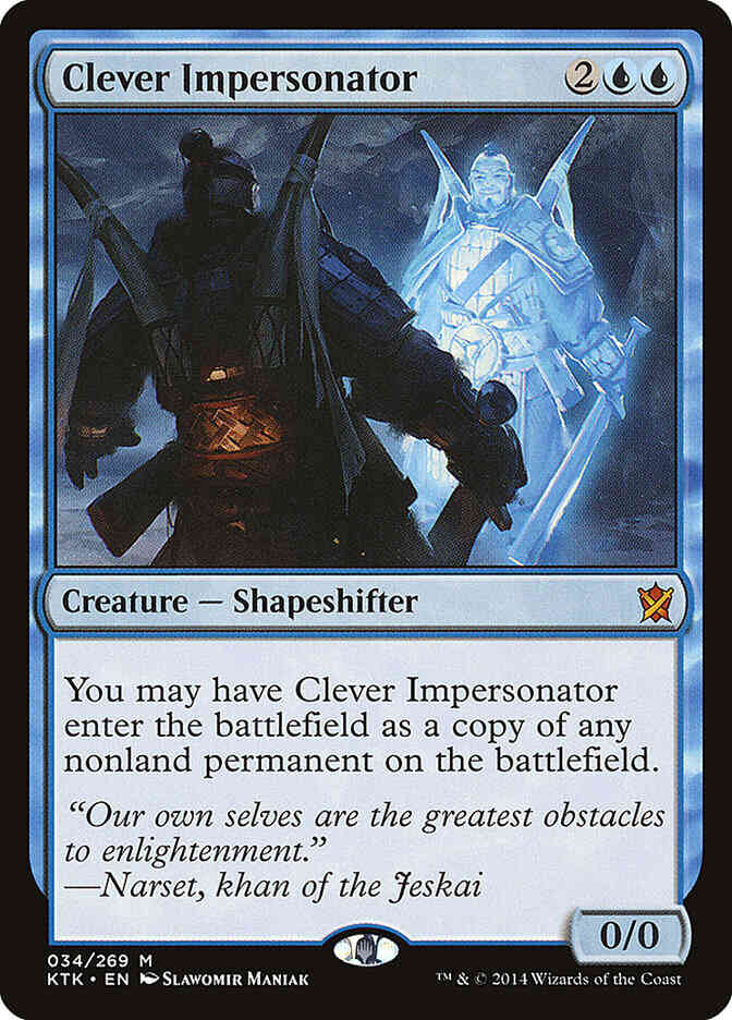 Clever Impersonator [34] [Khans Of Tarkir] [Non-Foil]