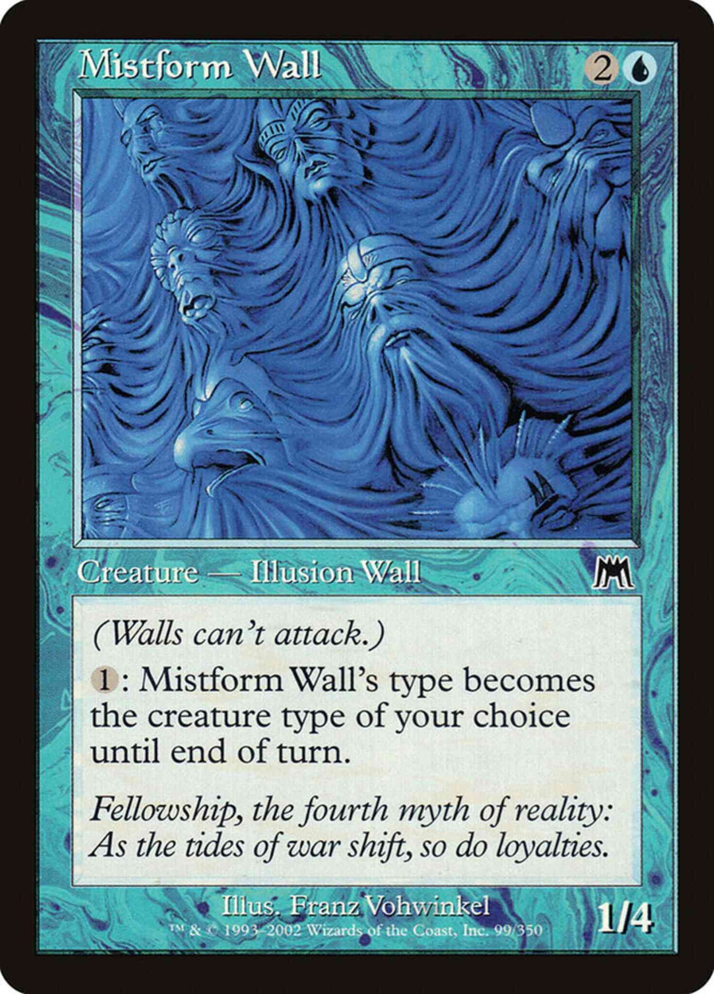 Mistform Wall [99] [Onslaught] [Non-Foil]