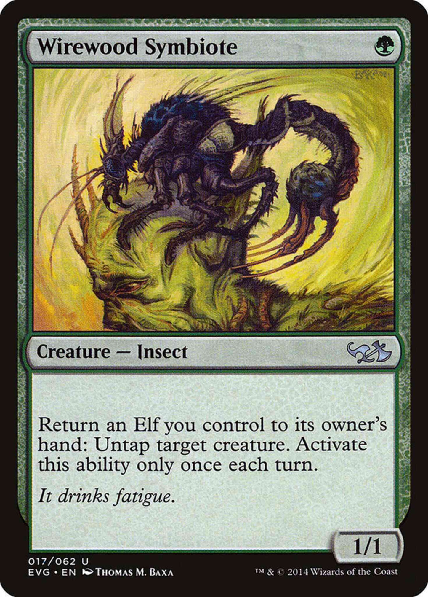 Wirewood Symbiote [17] [Duel Decks Anthology: Elves vs. Goblins] [Non-Foil]