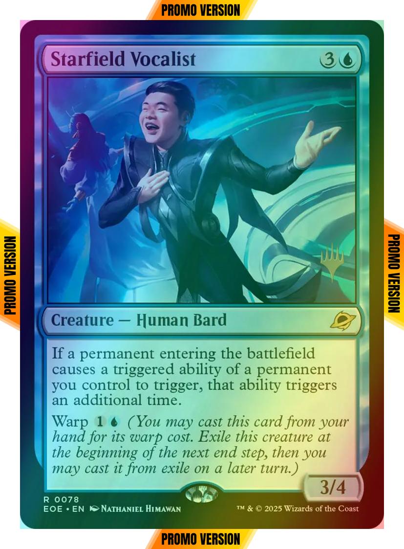 Starfield Vocalist [78p] [Promo Pack] [Edge of Eternities: Promos] [Foil]