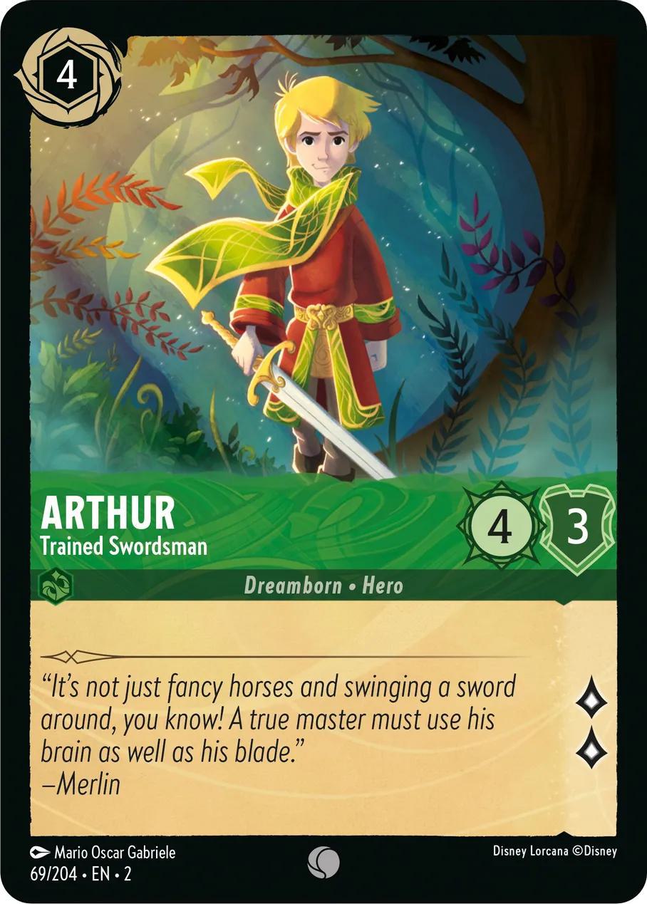 Arthur - Trained Swordsman - 69/204 [Rise Of The Floodborn] [Non-Foil]