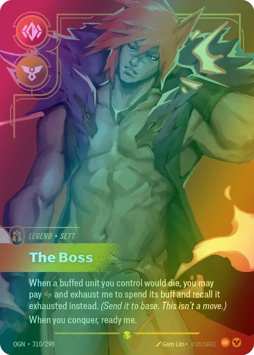 The Boss (Sett) (Overnumbered) - 310/298 [Origins] [Foil]