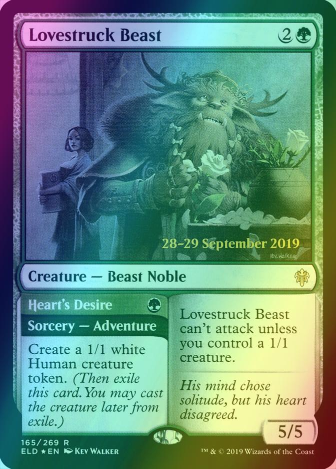 Lovestruck Beast // Heart's Desire [165s] [Throne of Eldraine Promos] [Foil]