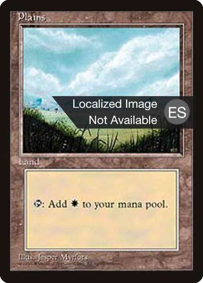 Plains - Japanese [Foreground Grass, No Trees] [364] [Fourth Edition Black Border: Japanese] [Non-Foil]