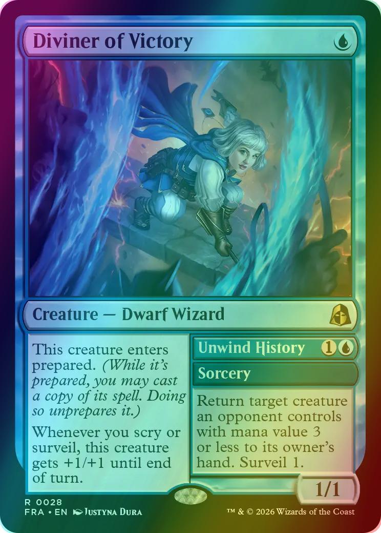 Diviner of Victory // Unwind History [28] [Reality Fracture] [Foil]