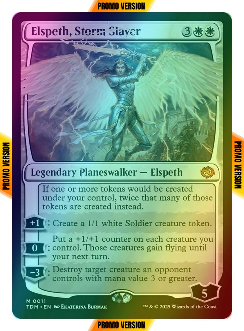 Elspeth, Storm Slayer [11p] [Promo Pack] [Tarkir: Dragonstorm: Promos] [Foil]