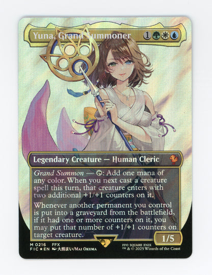 Yuna, Grand Summoner — Borderless|Character|Surge Foil — ID 18775