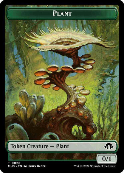 Plant Token (26) // Zombie Token (21) [Modern Horizons 3: Tokens] [Non-Foil]
