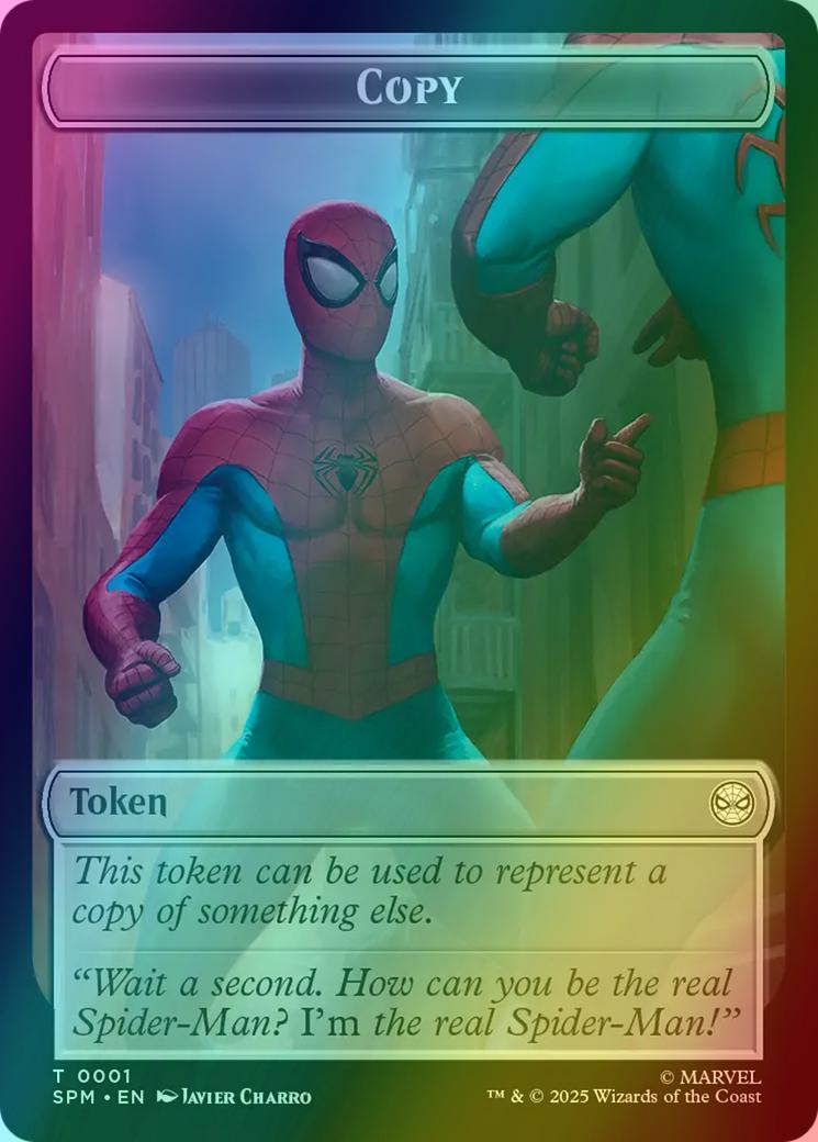 Copy Token (01) // Human Citizen Token (04) [Marvel's Spider-Man: Tokens] [Foil]