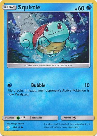 Squirtle - 33/214 - Blastoise GX Premium Collection Promo [Holo]