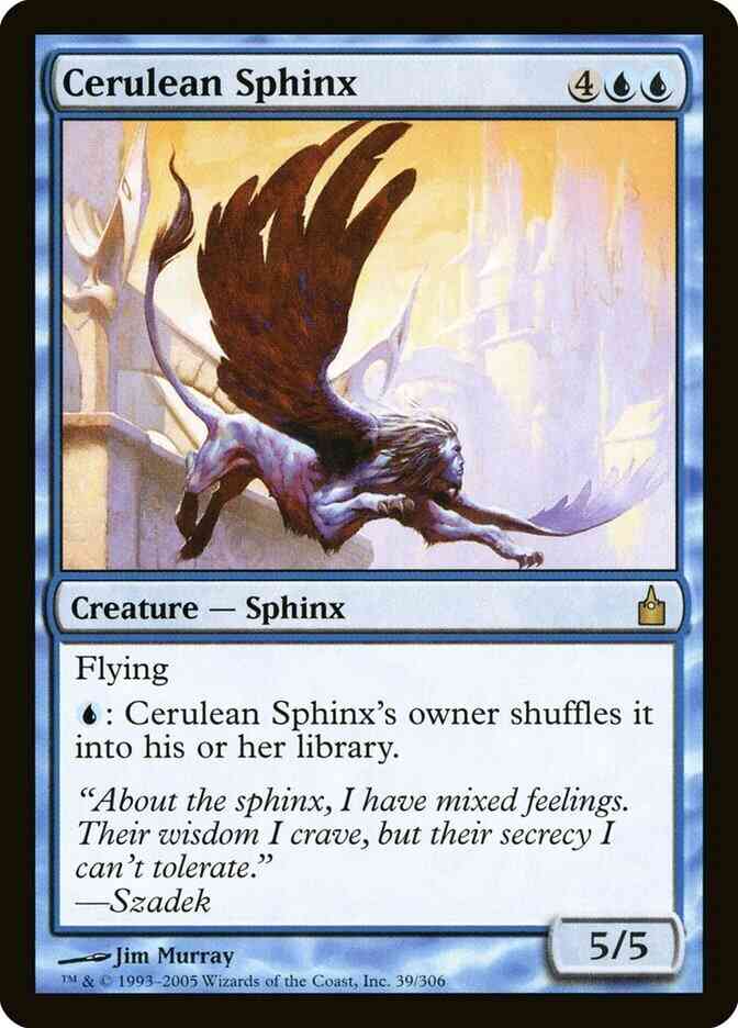 Cerulean Sphinx [39] [Ravnica City Of Guilds] [Non-Foil]
