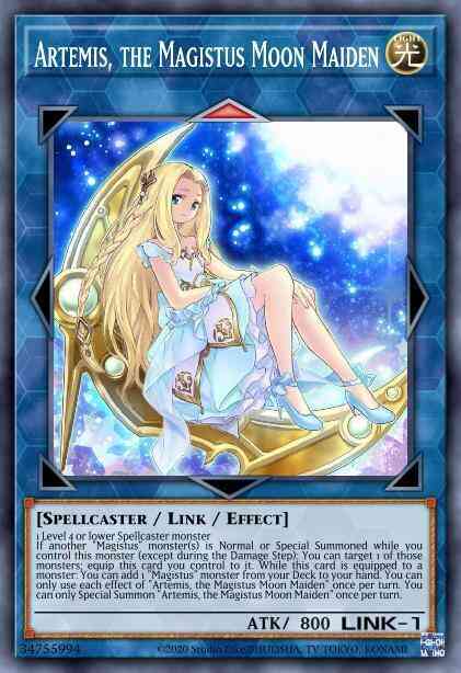 Artemis, the Magistus Moon Maiden - GEIM-EN008 - Ultra Rare - 1st Edition