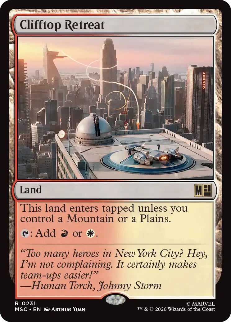 Clifftop Retreat [231] [Marvel Super Heroes: Commander] [Non-Foil]