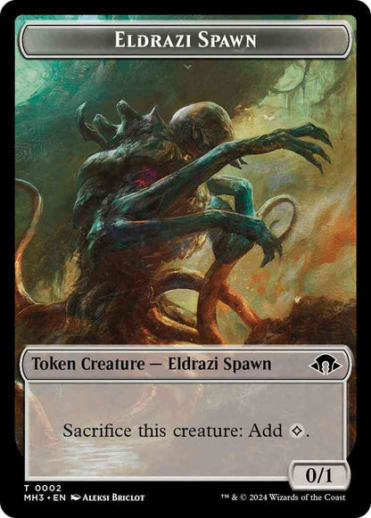 Eldrazi Spawn Token (02) // Fish Token (10) [Modern Horizons 3: Tokens] [Foil]