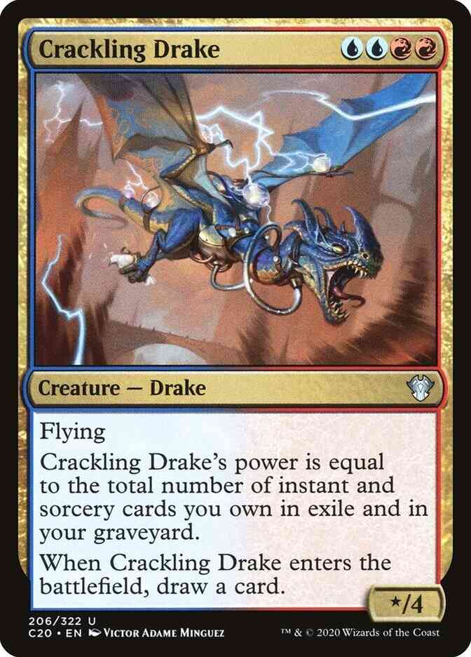Crackling Drake [206] [Commander 2020] [Non-Foil]