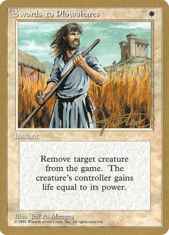 Swords to Plowshares [mj52] [Mark Justice] [Pro Tour Collector Set] [Non-Foil]