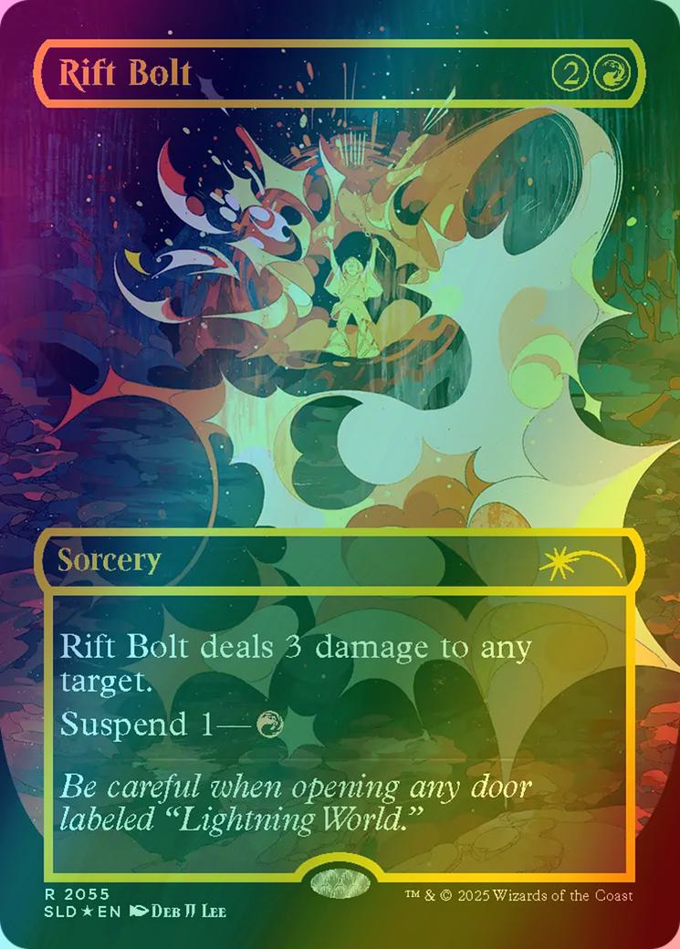 Rift Bolt [2055] [Borderless] [Everything Is On Fire] [Secret Lair Drop] [Raised Foil]