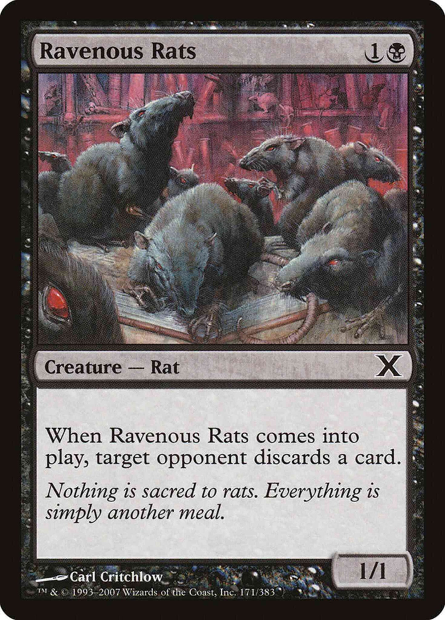 Ravenous Rats [171] [Tenth Edition] [Non-Foil]