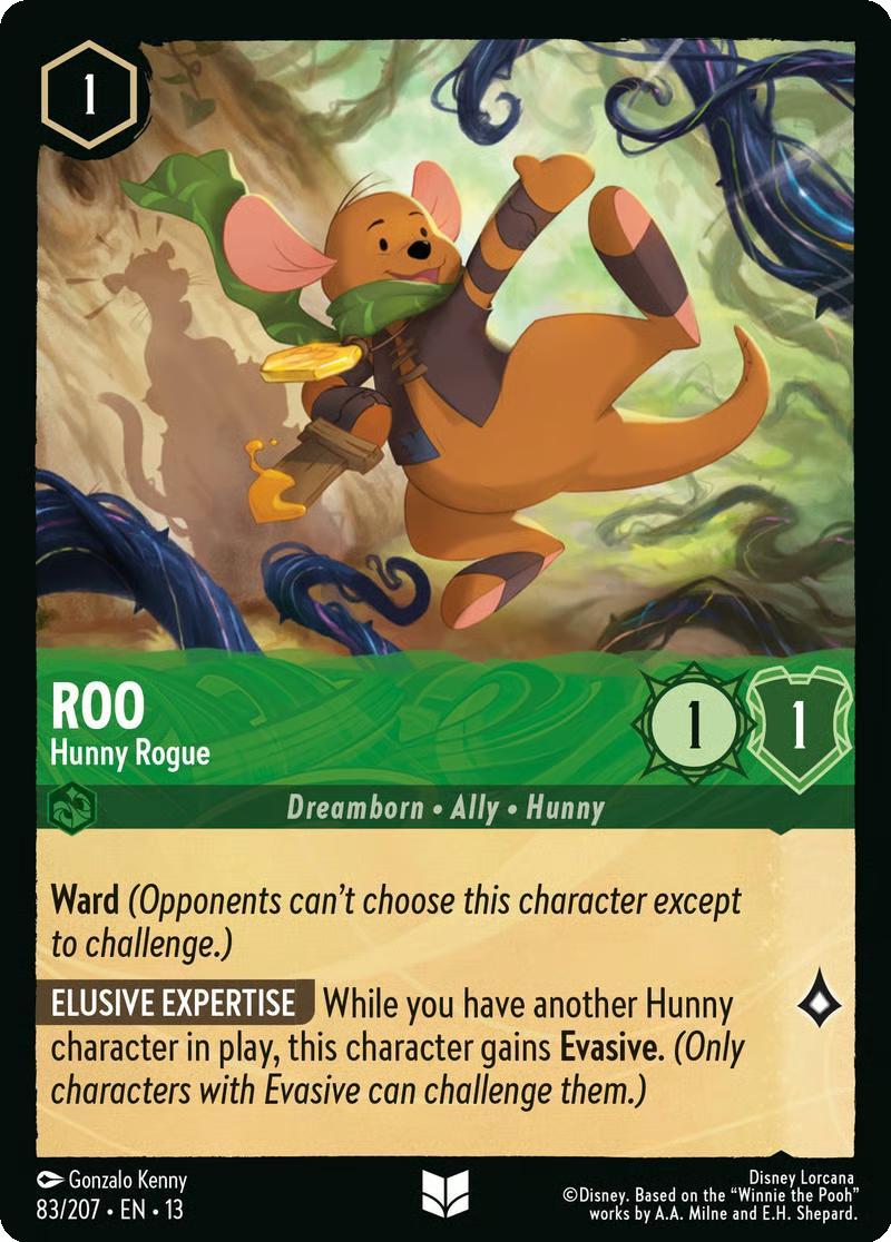 Roo - Hunny Rogue - 83/204 [Attack of the Vine!] [Non-Foil]