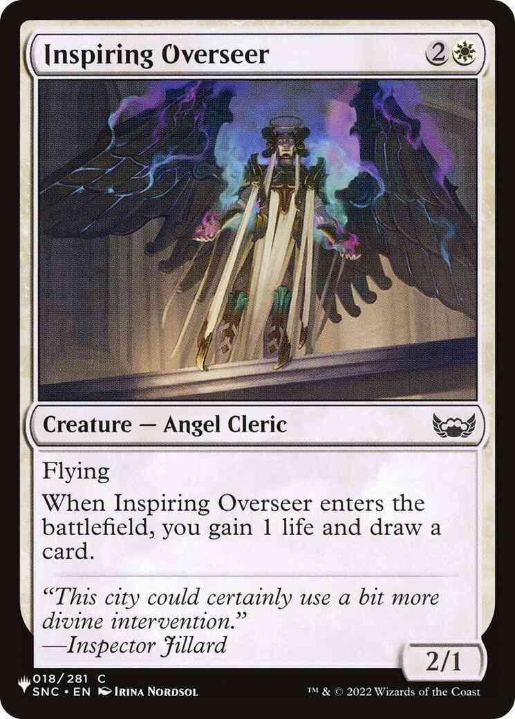 Inspiring Overseer [SNC-18] [The List] [Non-Foil]