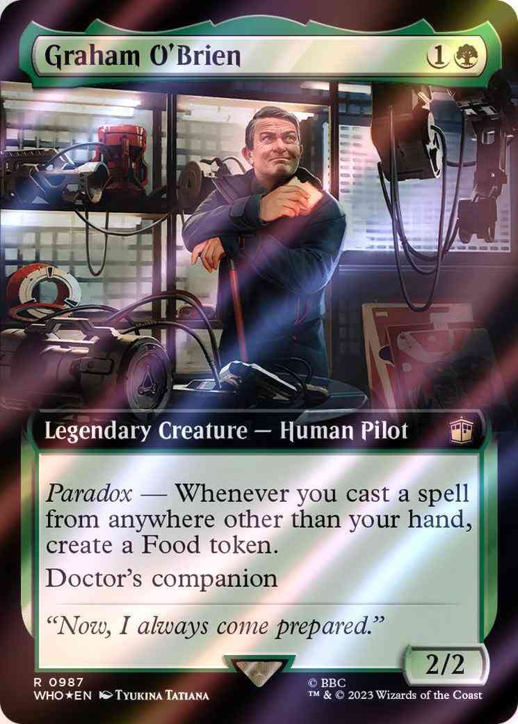 Graham O'Brien [987] [Extended Art] [Universes Beyond: Doctor Who] [Surge Foil]