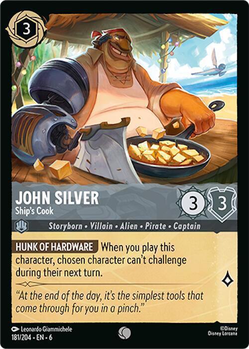 John Silver - Ship's Cook - 181/204 [Azurite Sea] [Non-Foil]
