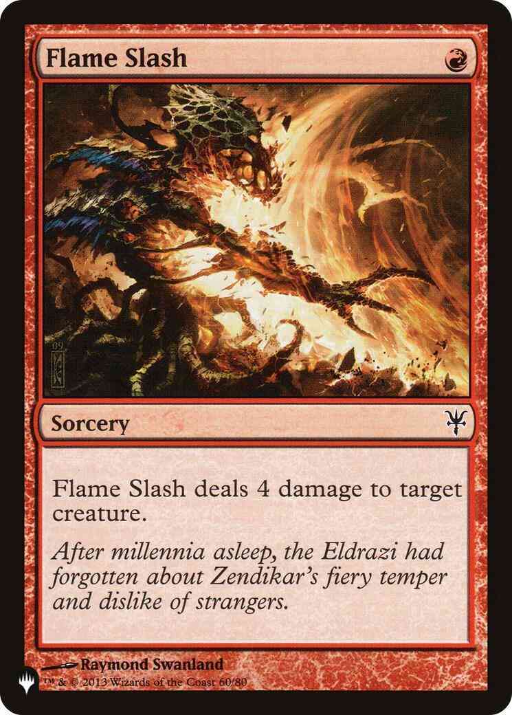 Flame Slash [DDK-60] [The List] [Non-Foil]