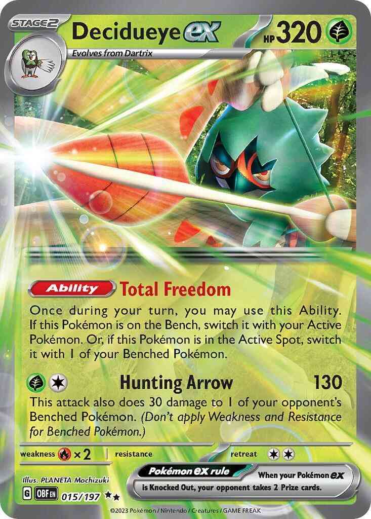 Decidueye ex - 015/197 - Double Rare [sv03-015] [Ultra]