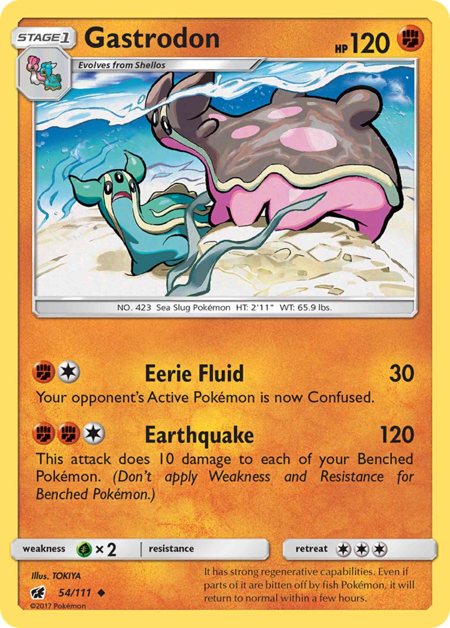 Gastrodon - 54/111 - Uncommon [sm4-54] [Non-Holo]