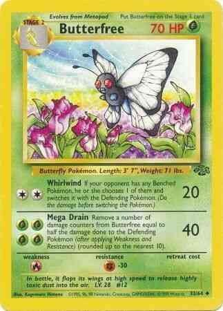 Butterfree - 33/64 - Uncommon - Unlimited [base2U-33] [Non-Holo]