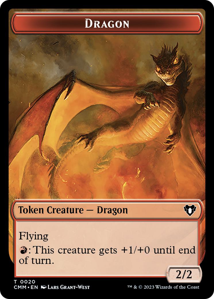 Clue Token (40) // Dragon Token (20) [Commander Masters: Tokens] [Non-Foil]