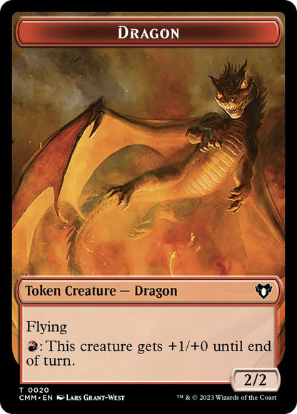 Clue Token (40) // Dragon Token (20) [Commander Masters: Tokens] [Non-Foil]