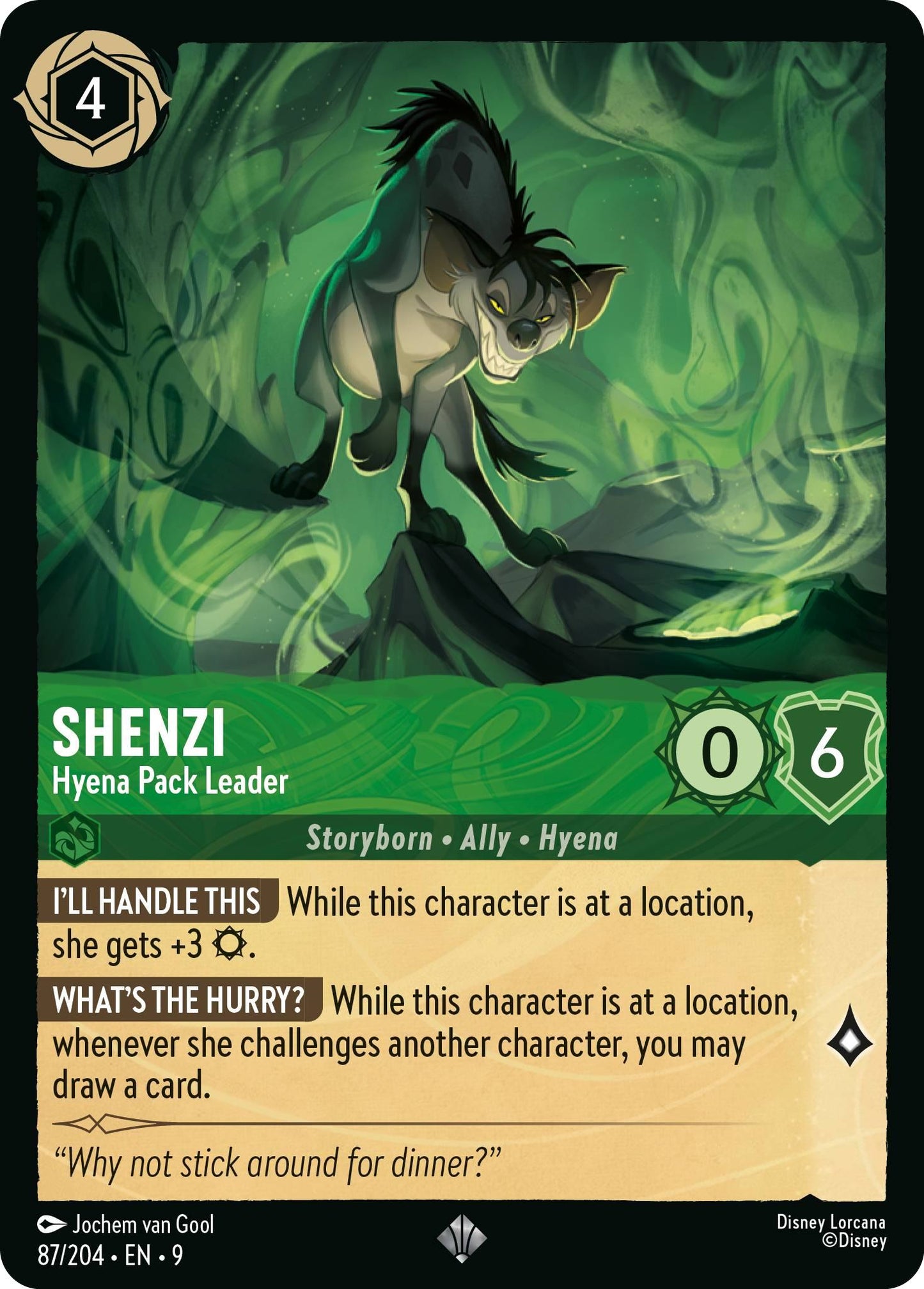 Shenzi - Hyena Pack Leader - 87/204 [Fabled] [Non-Foil]