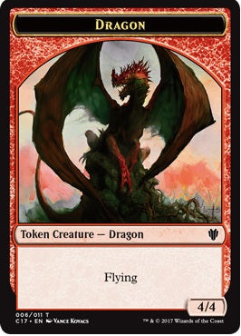 Cat Dragon Token (09) // Dragon Token (06) [Commander 2017 Tokens] [Non-Foil]