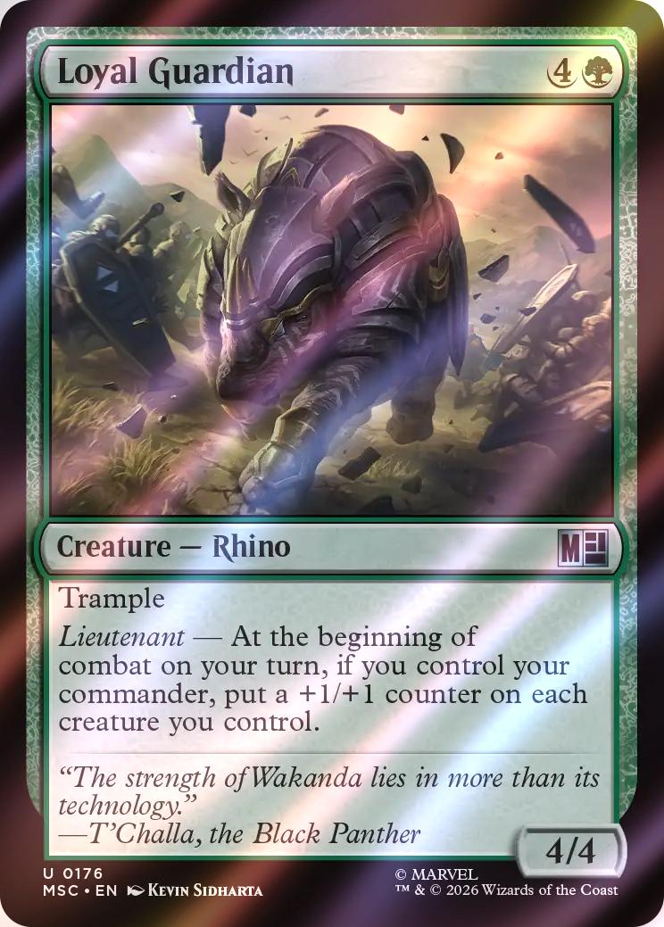Loyal Guardian [176] [Marvel Super Heroes: Commander] [Surge Foil]