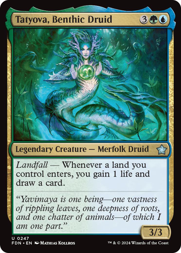 Tatyova, Benthic Druid [247] [Foundations] [Foil]