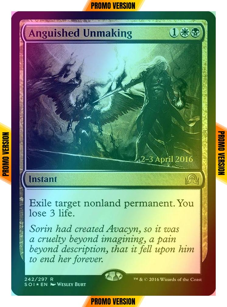 Anguished Unmaking [242s] [Shadows over Innistrad Promos] [Foil]