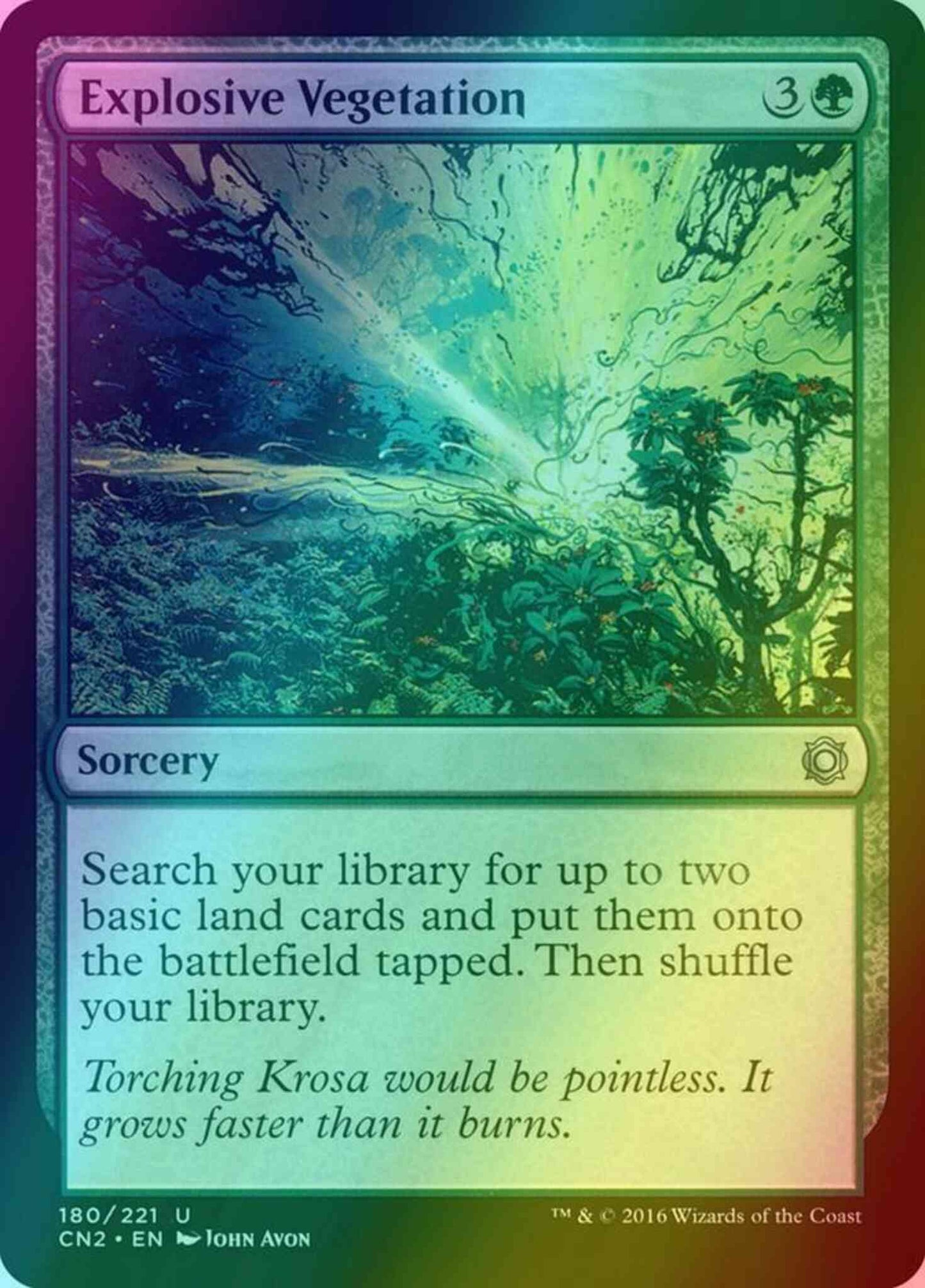 Explosive Vegetation [180] [Conspiracy Take The Crown] [Foil]