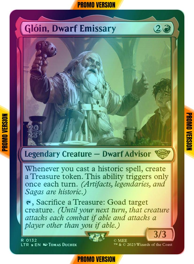 Glóin, Dwarf Emissary [132s] [Prerelease] [The Lord of the Rings: Tales of Middle-earth: Promos] [Foil]