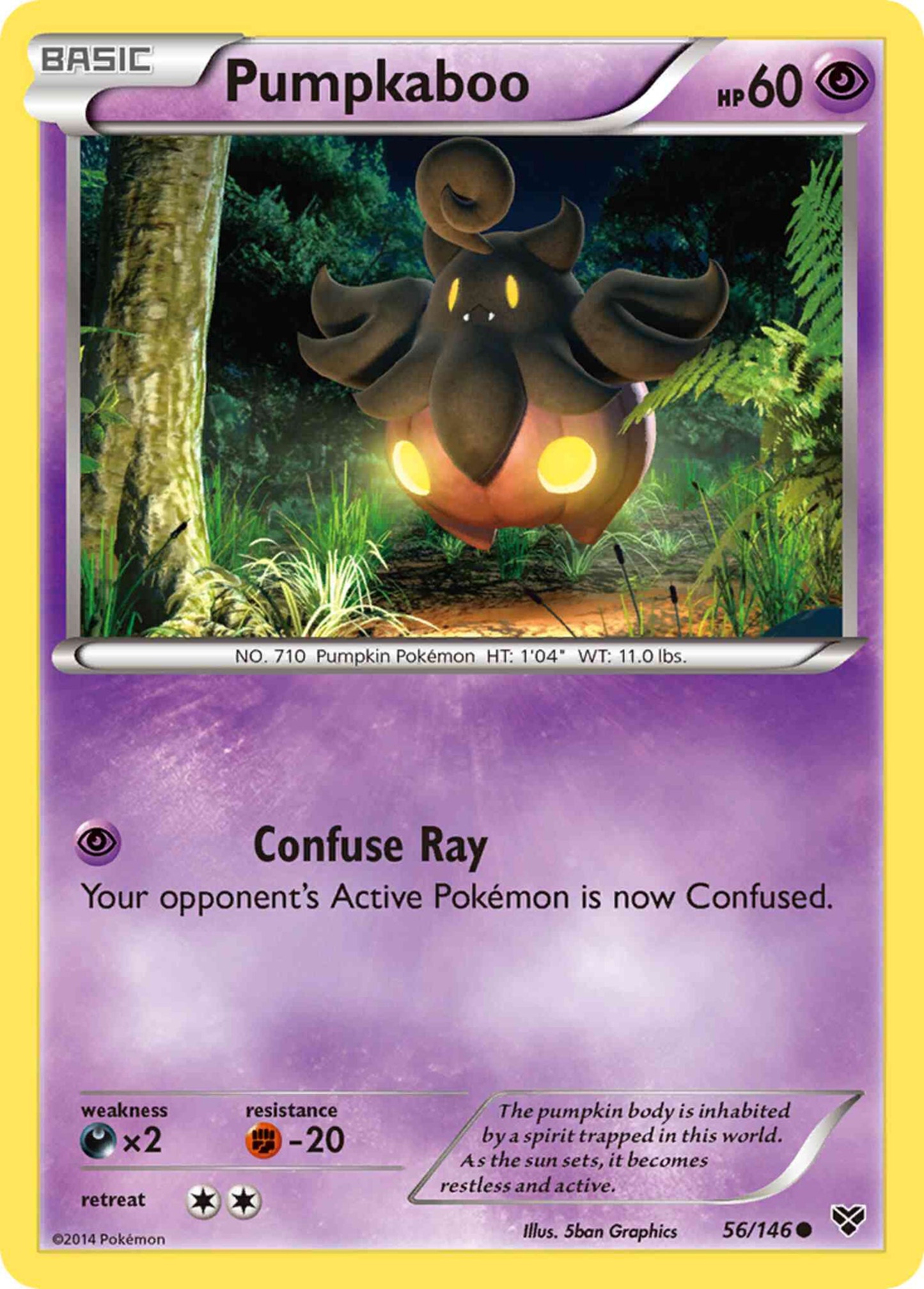 Pumpkaboo - 56/146 - Common [xy1-56] [Reverse Holo]