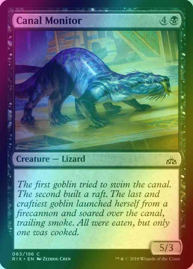 Canal Monitor [63] [Rivals of Ixalan] [Foil]