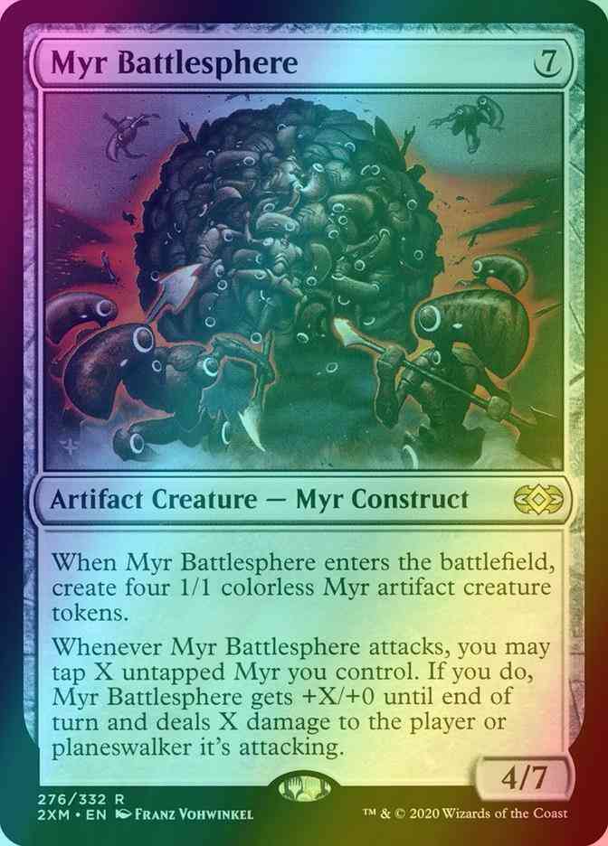 Myr Battlesphere [276] [Double Masters] [Foil]