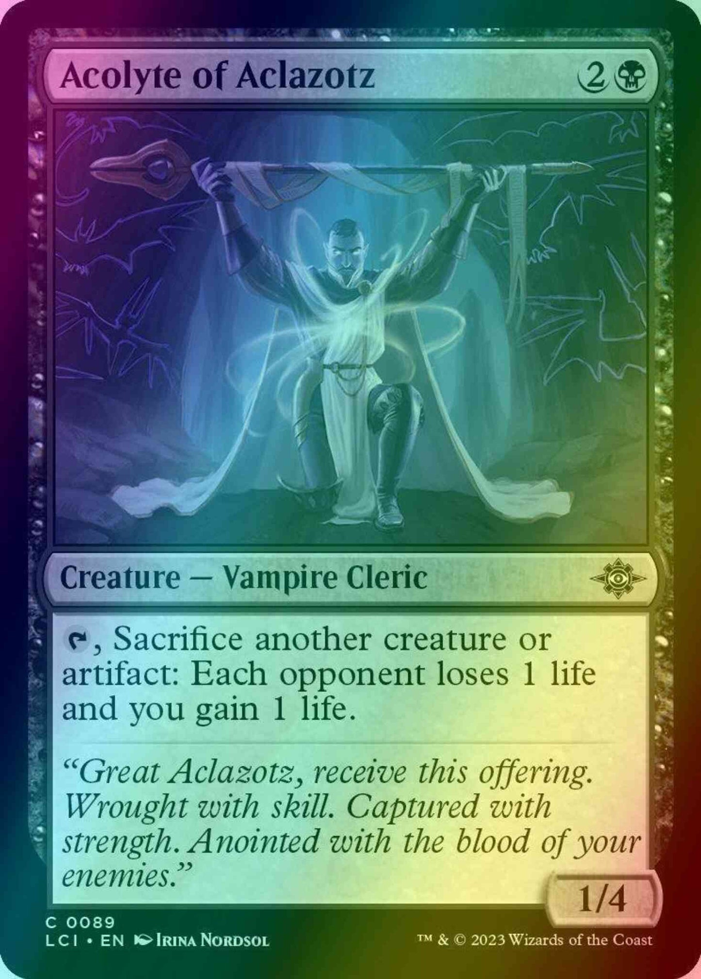 Acolyte of Aclazotz [89] [The Lost Caverns of Ixalan] [Foil]