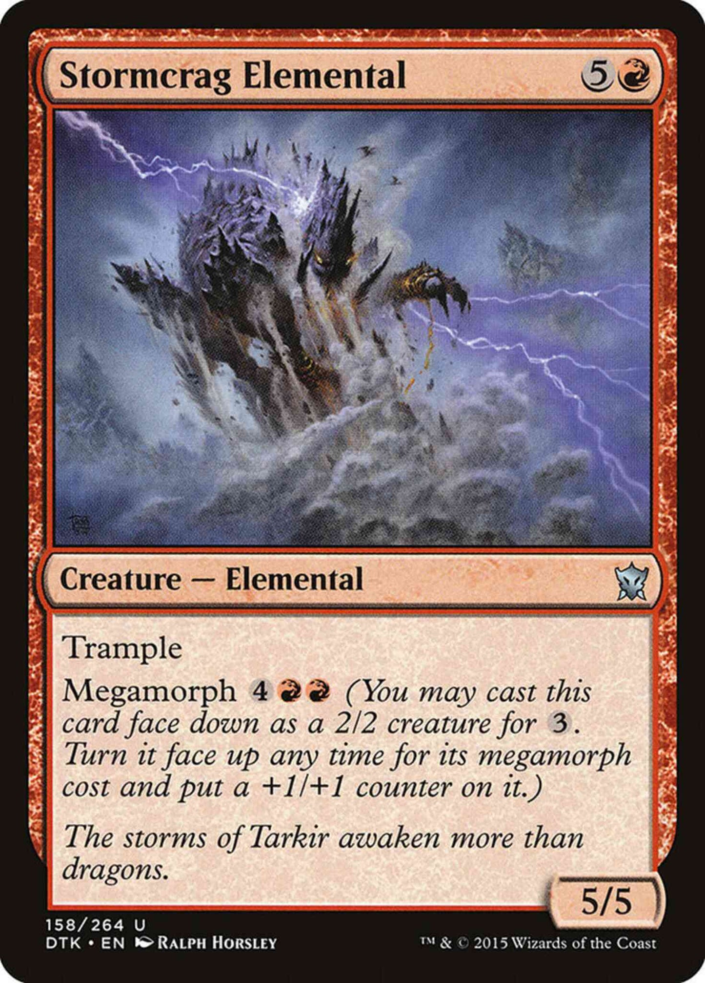 Stormcrag Elemental [158] [Dragons Of Tarkir] [Non-Foil]