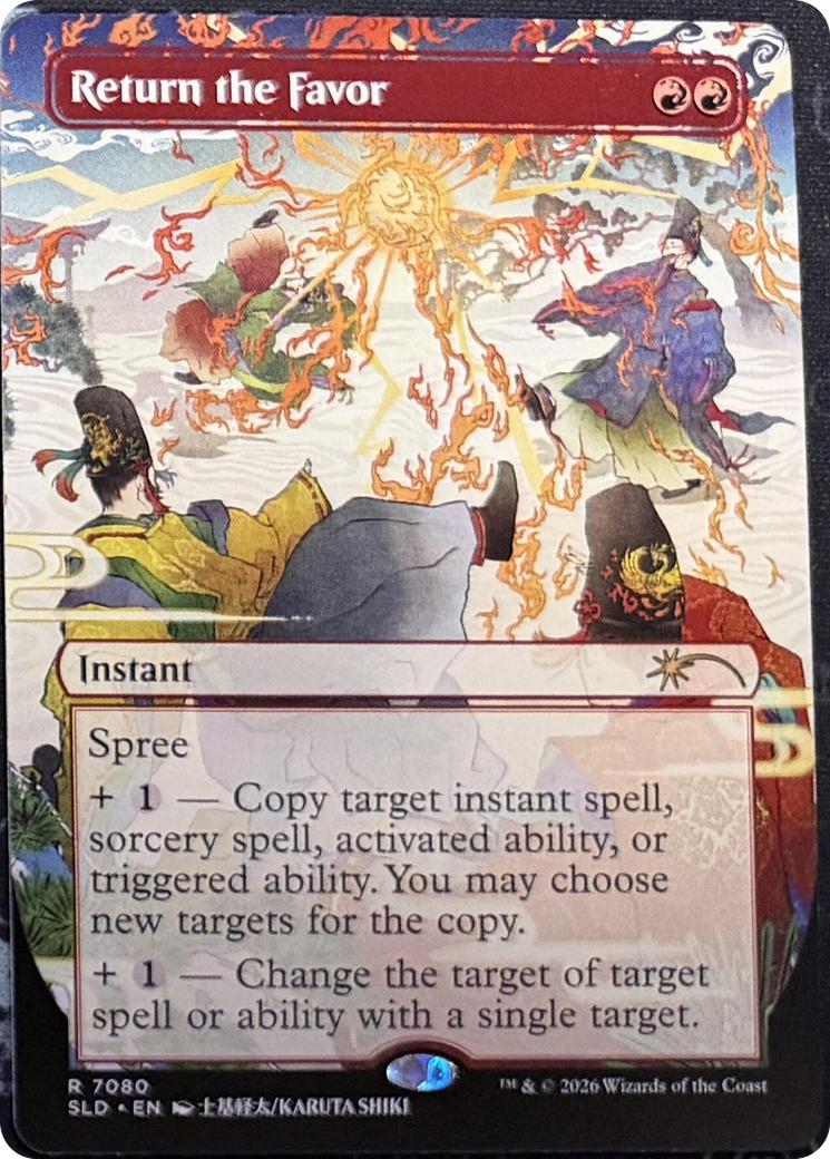 Return the Favor [7080] [Borderless] [Return to Mystical Archive] [Secret Lair Drop] [Non-Foil]