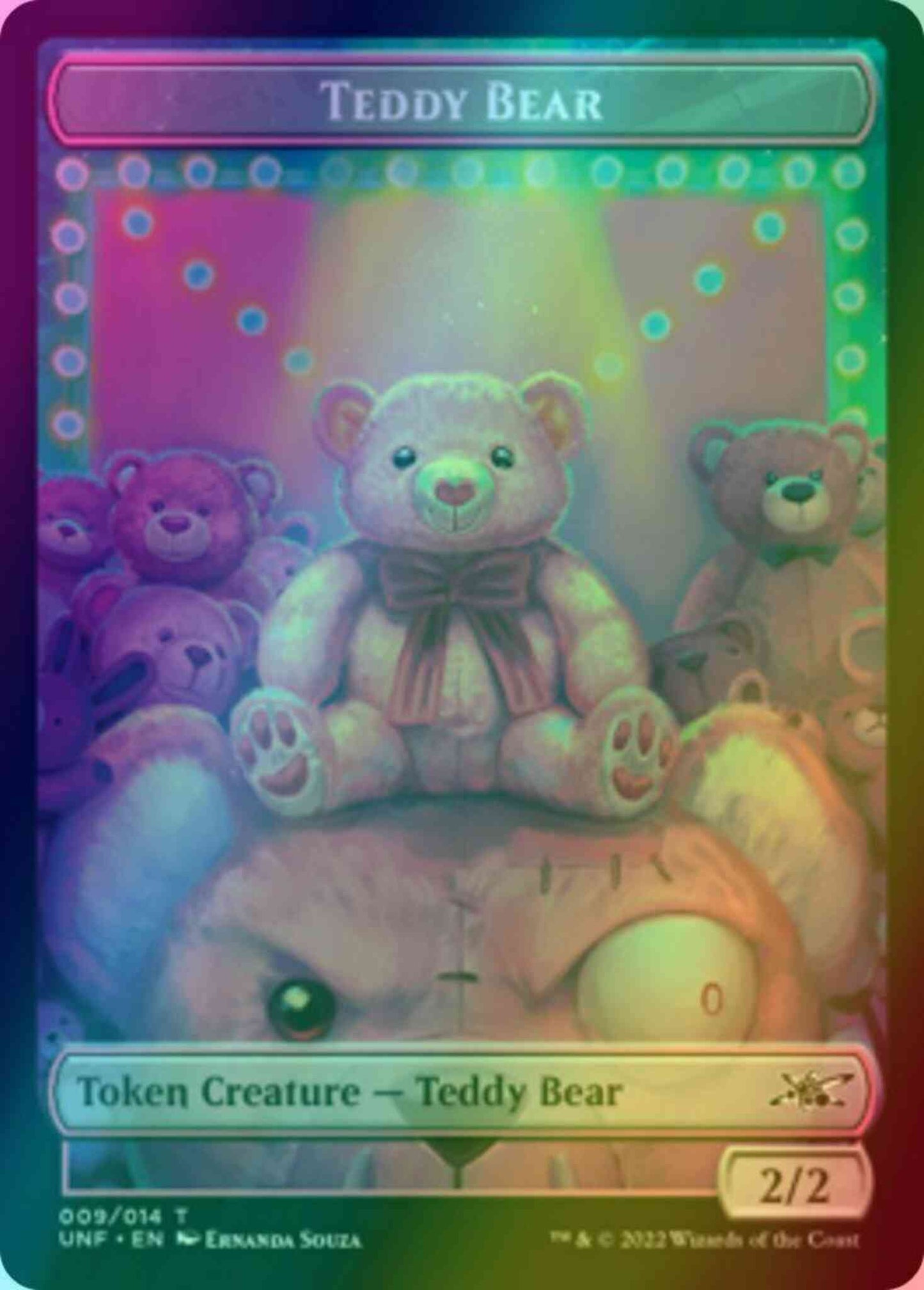Teddy Bear Token (09) // Treasure Token (13) [Unfinity: Tokens] [Foil]