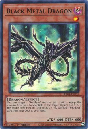 Black Metal Dragon - RA04-EN016 - Super Rare - 1st Edition